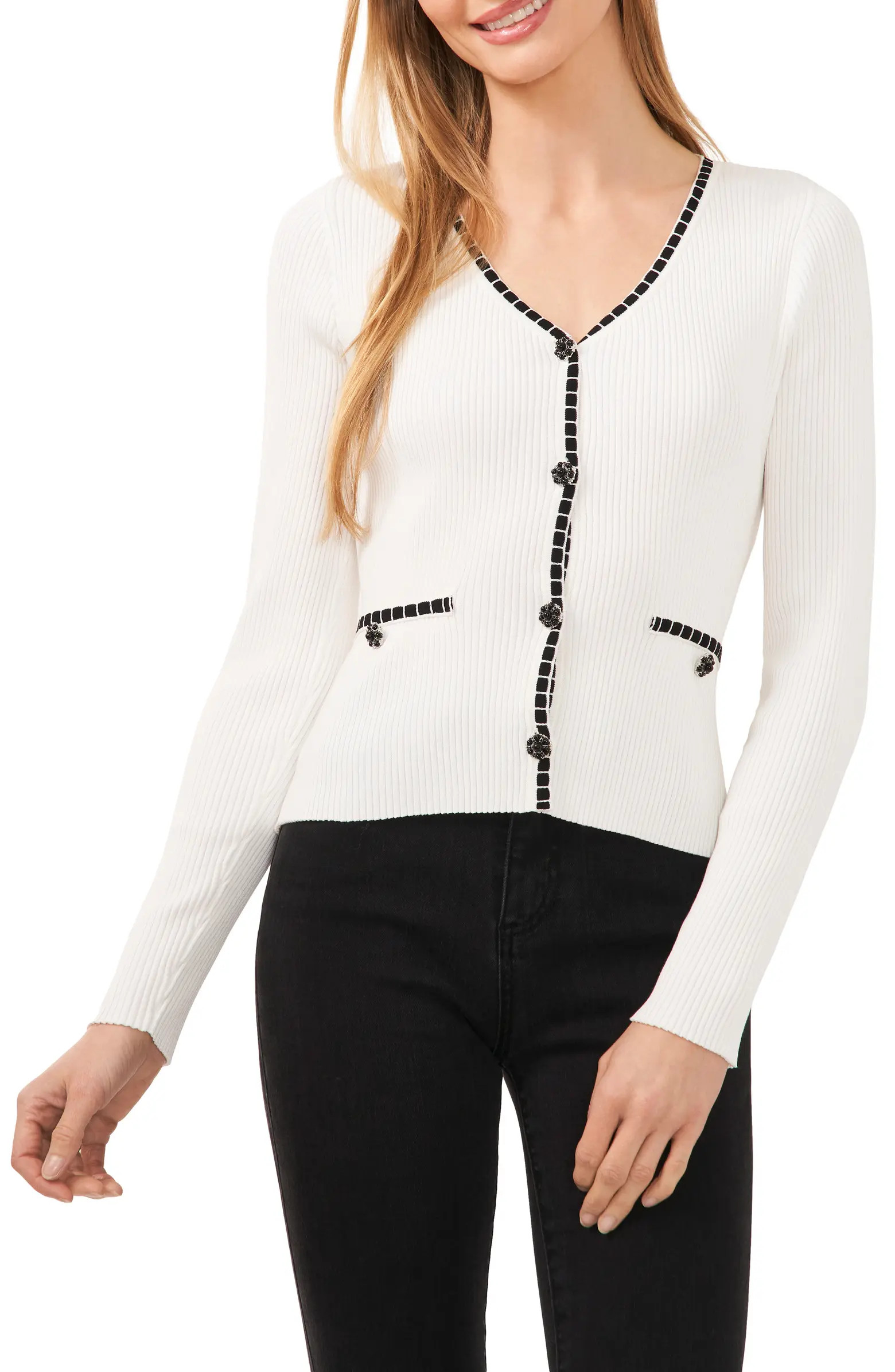 Rib Stitch Cardigan | Nordstrom