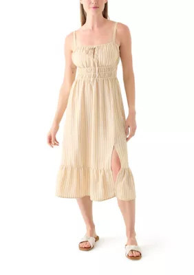 June & Hudson Women's Smocked Midi Dress | Belk
