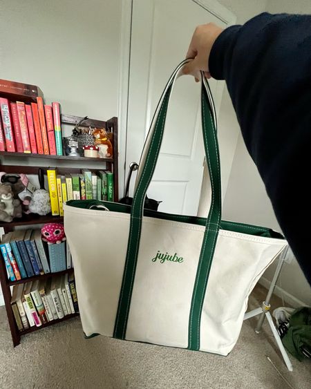 Finally got an L.L.Bean tote bag! Took me forever to commit to size/color/monogram 😆 this is the large tote bag with long straps & zippered top. Excited to debut it for a quick trip to Wilmington this weekend.

#LTKtravel #LTKitbag #LTKunder50
