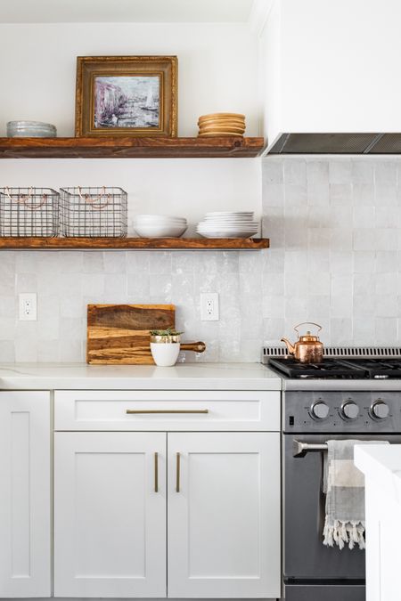 Kitchen favorites. How I style my open shelving.  

#LTKhome