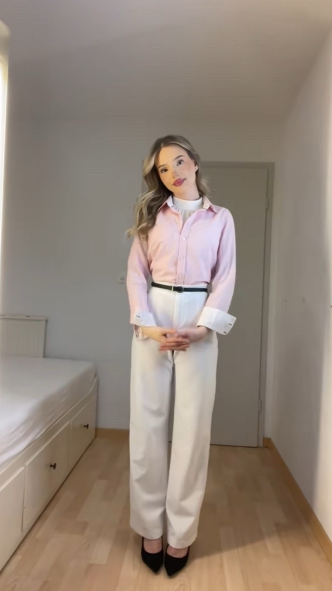 Pink & White Classy Summer Outfit 🤍🌸

pink outfit, classy outfit, feminine outfit, elegant outfit, modest fashion, modest outfit, summer outfit, pink shirt outfit, white trousers, wide leg pants, chic style, old money outfit, clean girl style, casual elegant, office outfit, work outfit, smart casual, spring outfit, timeless fashion, neutral outfit, everyday outfit, minimal style, capsule wardrobe, outfit inspiration, outfit ideas, women fashion, girly outfit, soft girl aesthetic, classic style, european fashion