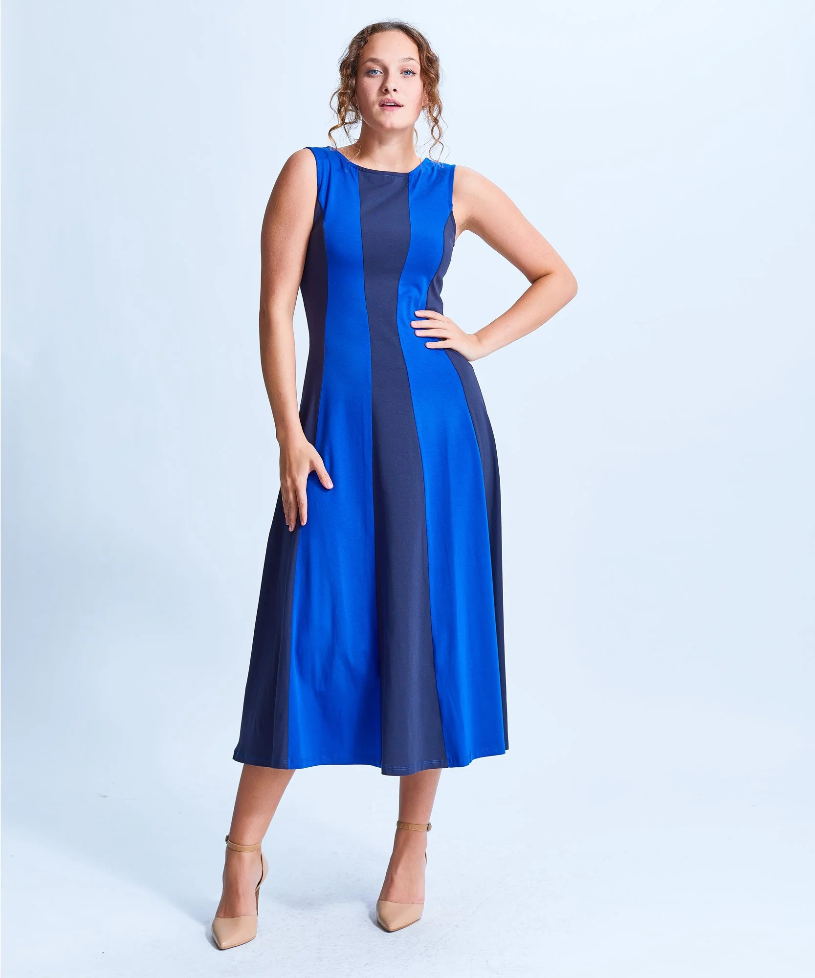 Shirin Full Classic Sleevless Maxi Dress - Walmart.com | Walmart (US)