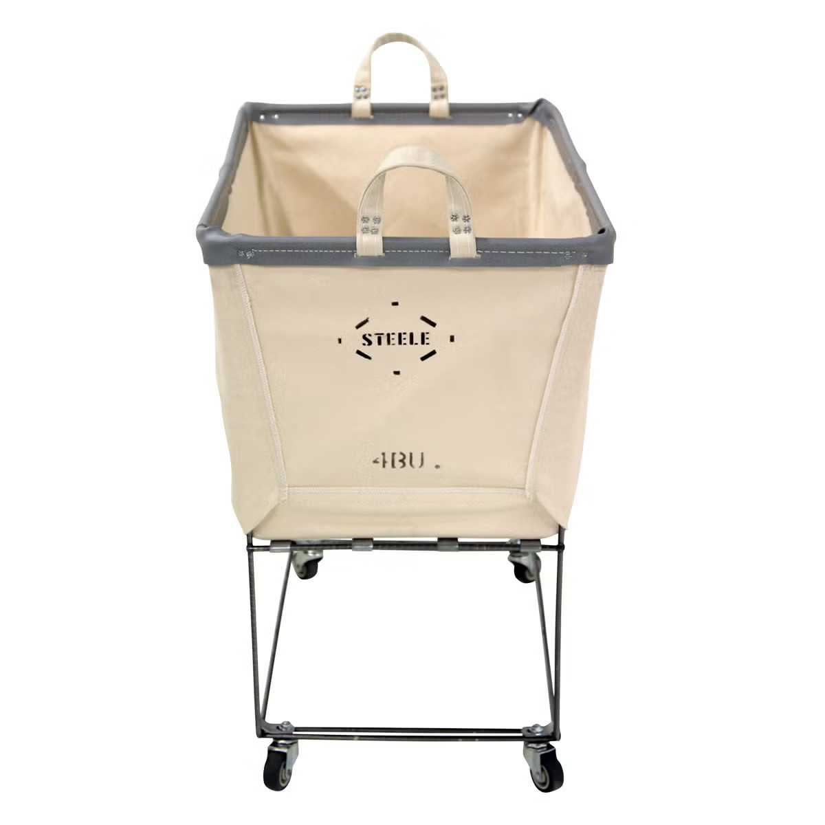 Steele Canvas Elevated Laundry Cart | The Container Store