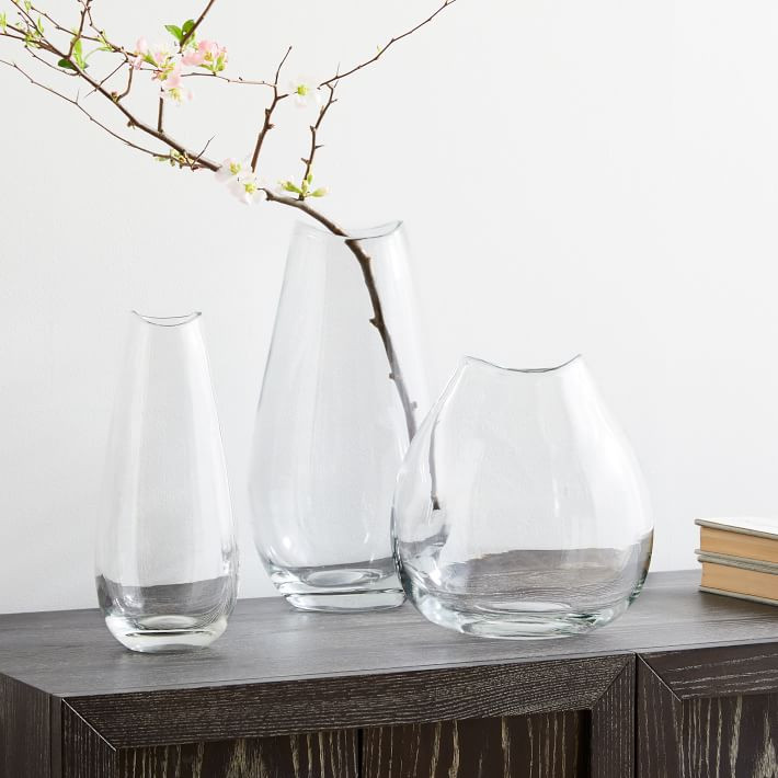 Organic Glass Vases | West Elm (US)