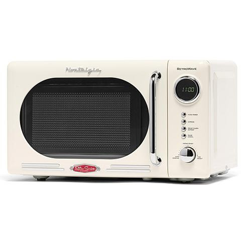 Nostalgia Retro 0.7 Cubic Foot 700-Watt Microwave Oven Ivory | HSN