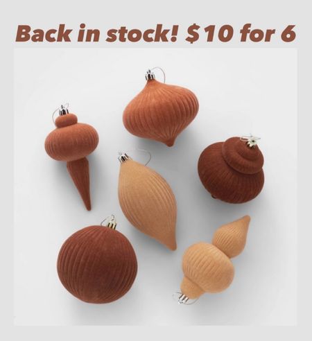 RUN!!! Back in stock online! 6 gorgeous ornaments for $10


#LTKHoliday #LTKhome