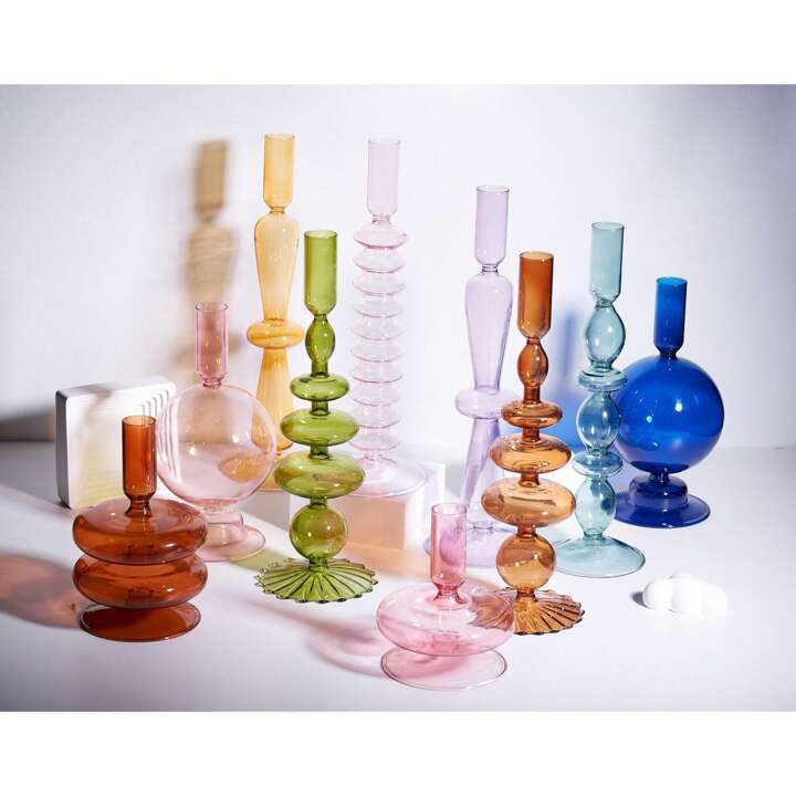 One Piece Unique Glass Candle Holders , Light up your life with our beautiful glass candle holder... | SHEIN