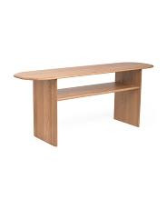 78x22x31in solid oak wood ruby console table | TJ Maxx