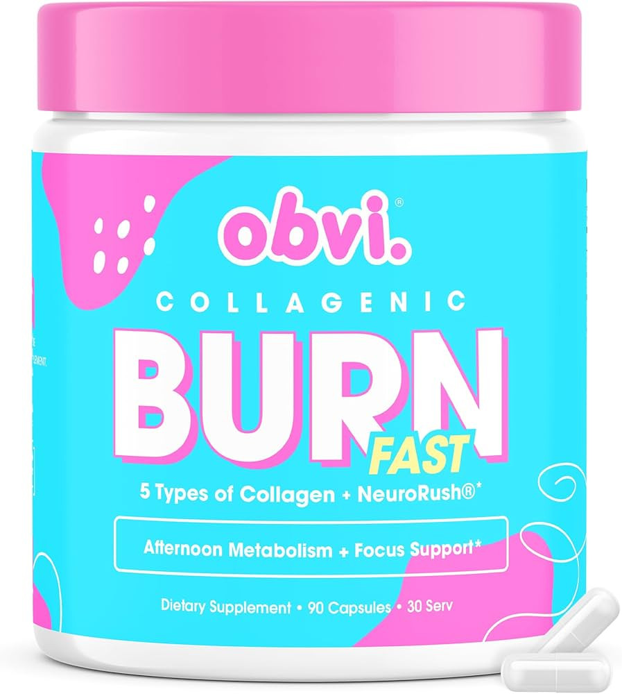 Obvi Multi Collagen Burn Fast | Hydrolyzed Collagen Peptides Types I, II, III, V, X | Keto & Glut... | Amazon (US)