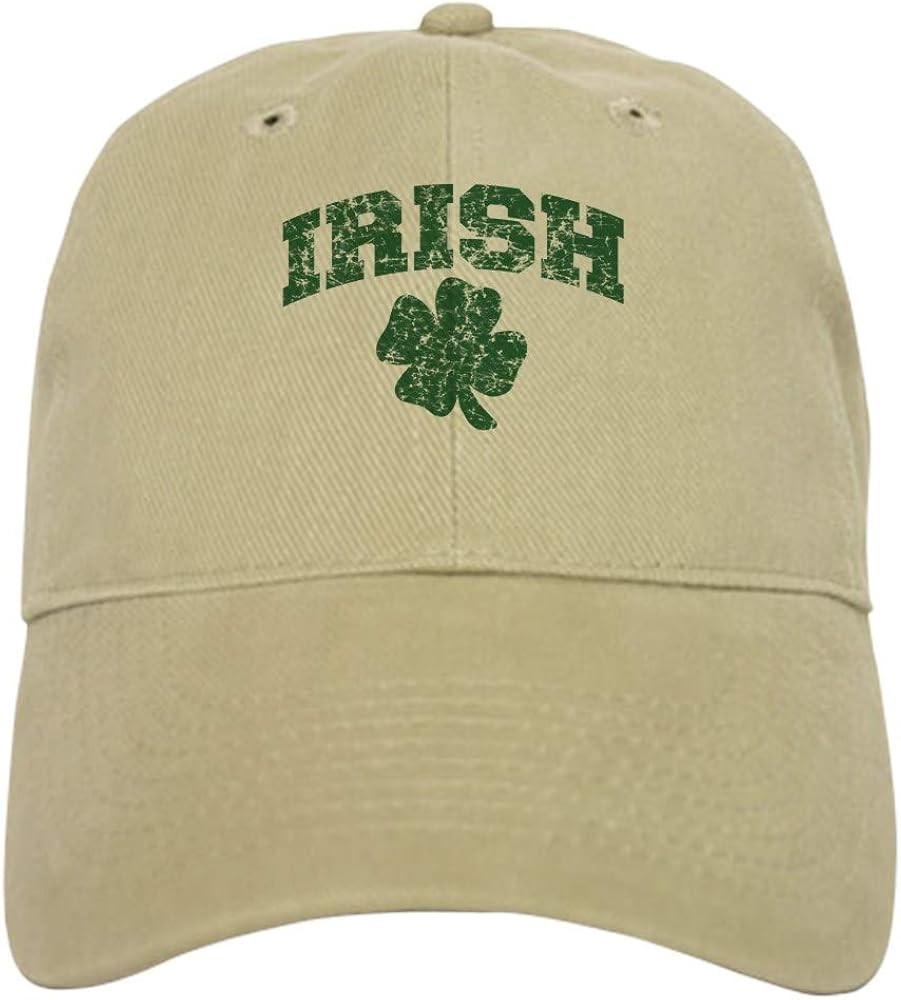 CafePress Worn Irish Shamrock Cap Baseball Cap | Amazon (US)