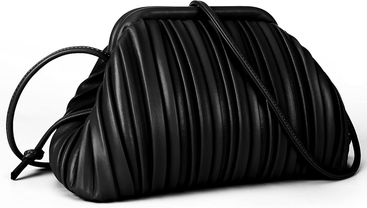 Clutch Purse and Cloud Dumpling Bag,Small Crossbody Bags for Women,Trendy Ruched Shoulder Handbag... | Amazon (US)