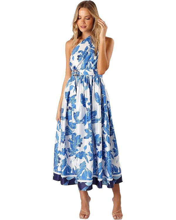 Petal & Pup Women's Naomi One Shoulder Midi Dress | Amazon (US)