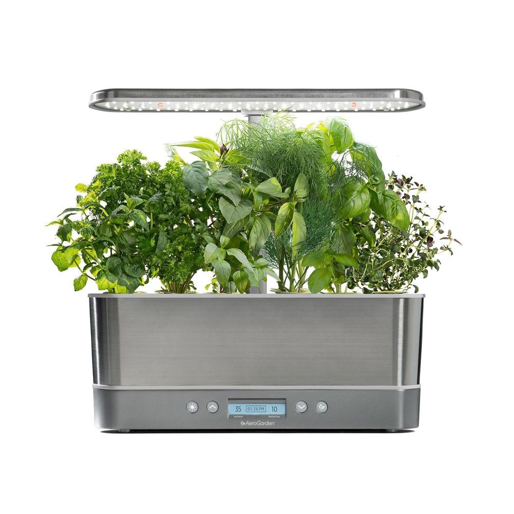 Harvest Elite Slim Planter Steel - AeroGarden | Target