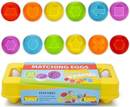 Easter Matching Eggs Connect Eggs Carton Toys Gifts for 1 2 3 Years Old Kids Toddler Baby Girls B... | Amazon (US)