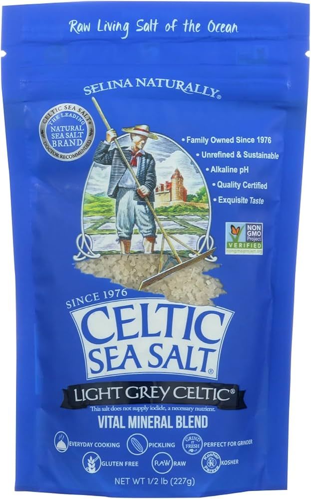 Celtic Sea Salt Light Grey Pouch 8.0 OZ (Pack of 1) | Amazon (US)