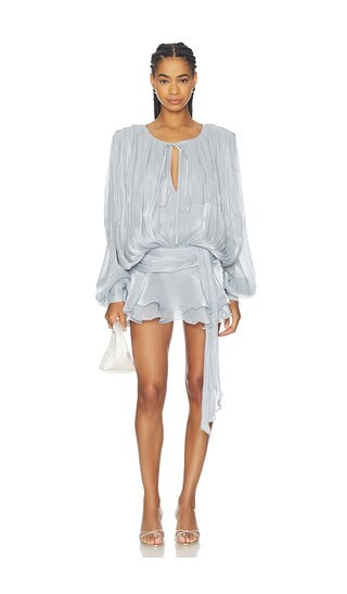 LIONESS Elements Mini Dress in Metallic Silver. - size S | Revolve Clothing (Global)