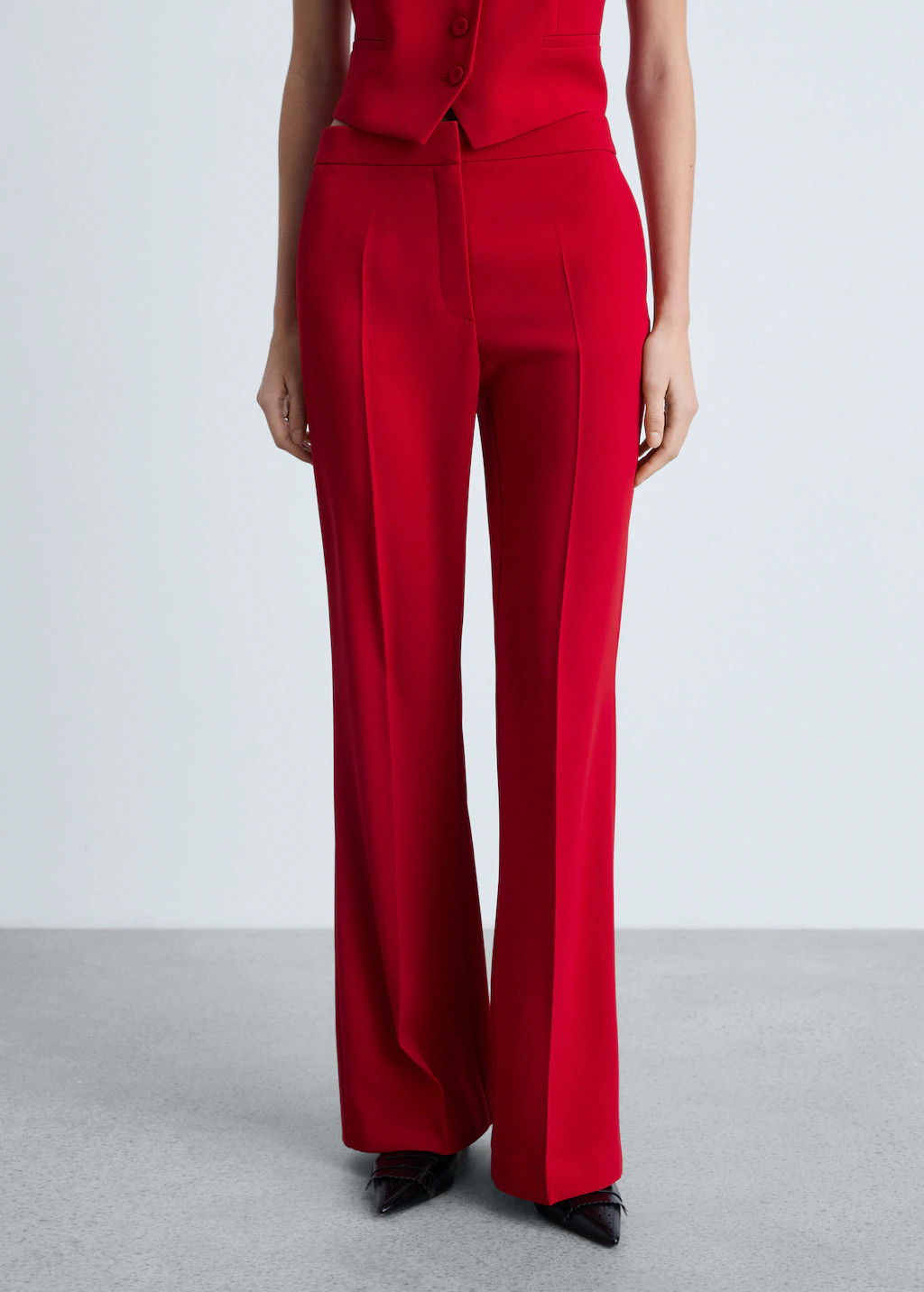 Wideleg suit trousers - Women | MANGO USA | Mango (US/MX/AU)
