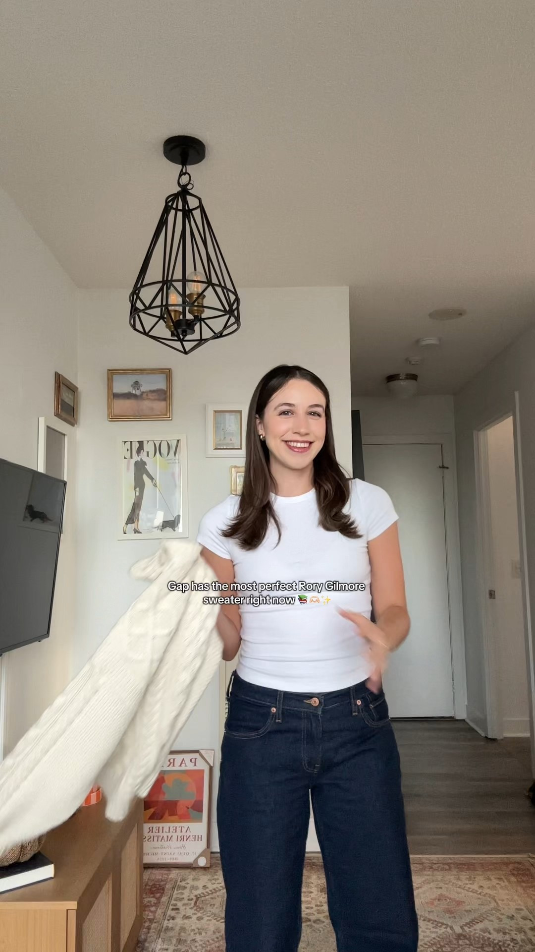 Rory Gilmore outfit | sweater size S, jeans size 26

#LTKfall #LTKstyletip #LTKcanada