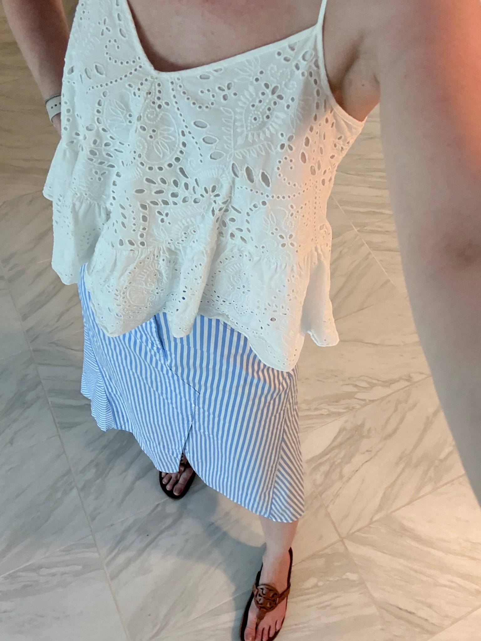 Favorite new skirt it’s so lightweight and perfect for summer. I sized down to xs

#LTKootd #LTKU #LTKOver40