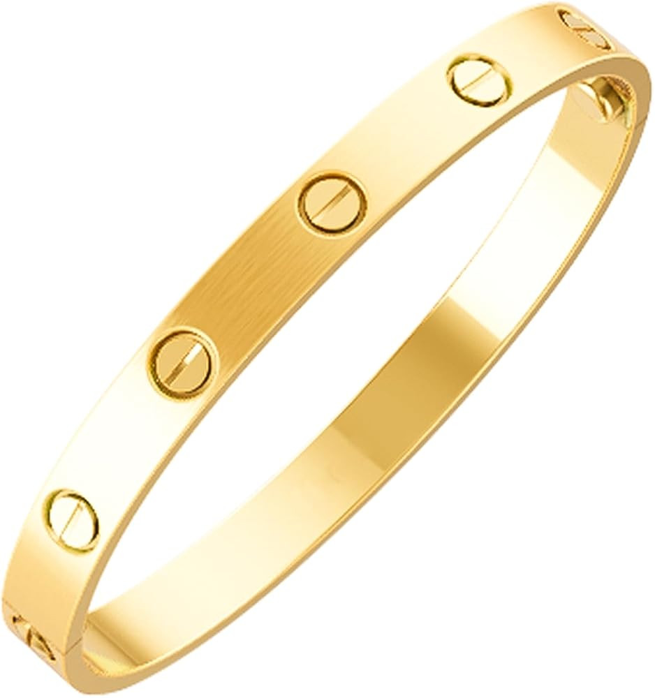 Bracelet ，Minus-in Circle Bracelet，18K Gold Plated Love Friendship Bracelet ，Gifts Day Vale... | Amazon (US)