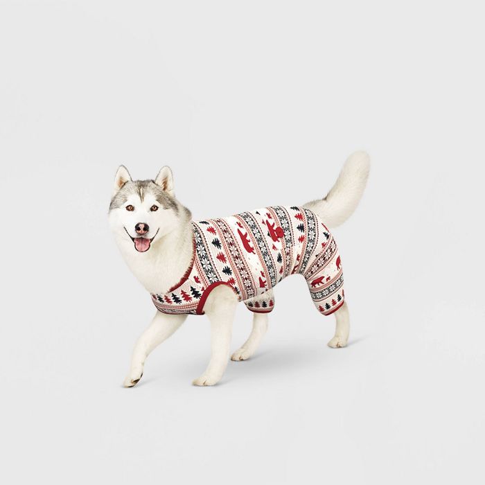 Holiday Fairisle Cotton Matching Family Dog and Cat Pajamas - Red - Wondershop™ | Target