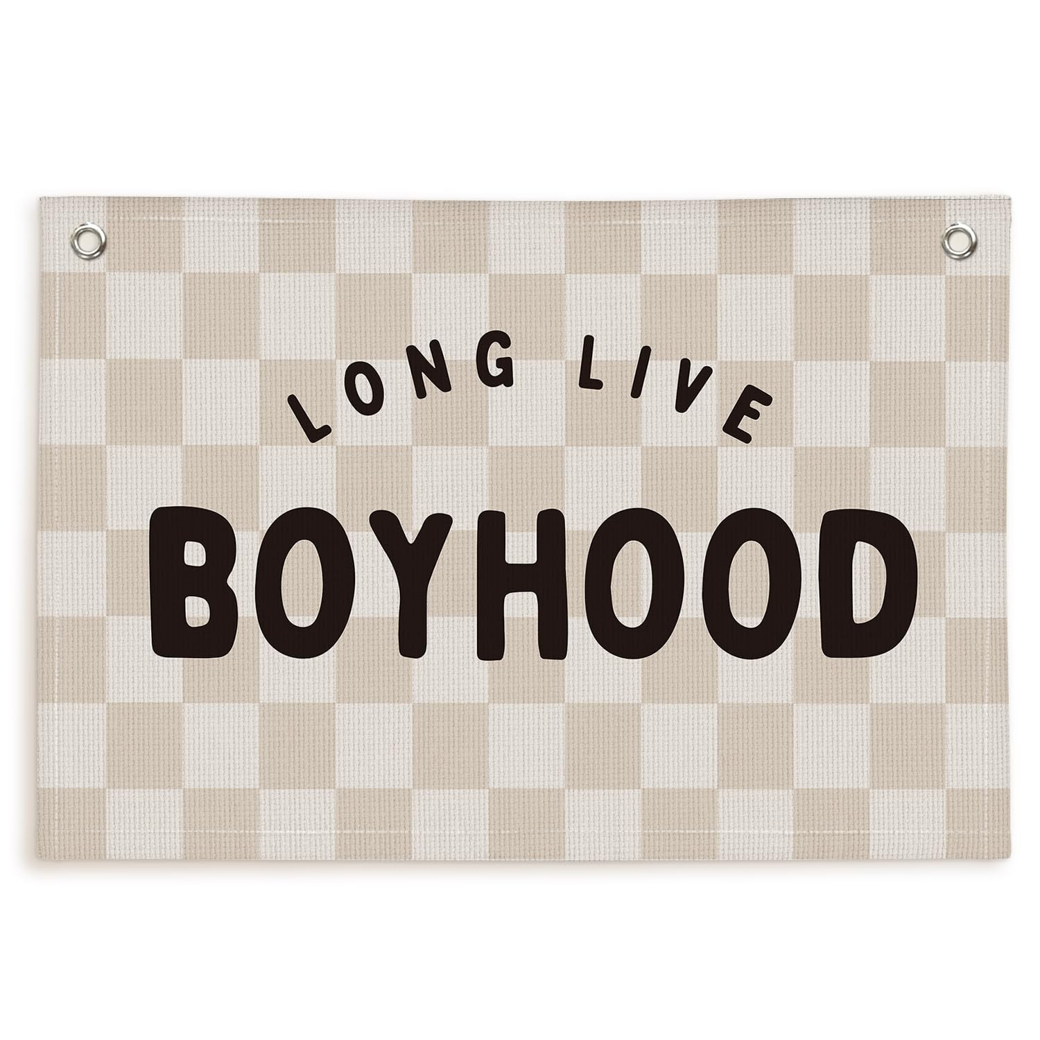 Long Live Boyhood Boys Room Decor, Linen Banner Wall Hanging Banner Flag Decor for Toddler Boy Ro... | Amazon (US)