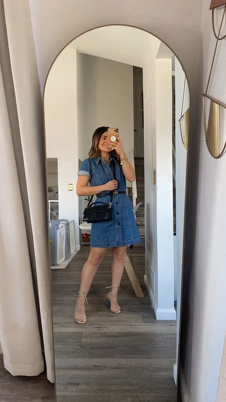 So in love with this denim dress via Madewell! Take 20% off right now with code LTK20! Wearing size xs. 

#LTKSale #LTKunder100 #LTKsalealert