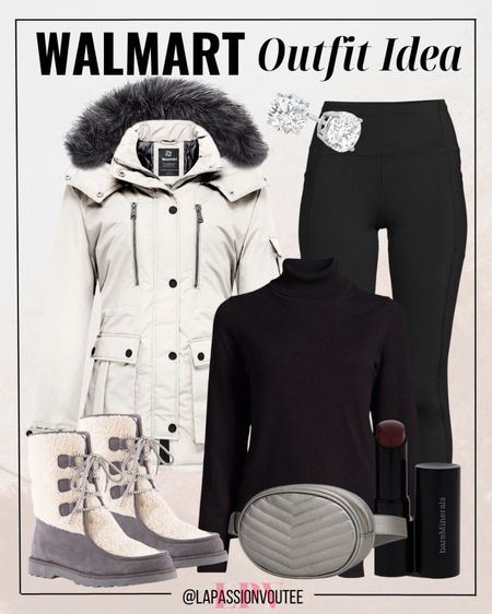 Elevate your Walmart style with winter chic! Embrace the cold in a cozy coat, paired with a sleek turtleneck, leggings, and snug boots. Accessorize with a pop of lipstick, statement earrings, and a trendy belt bag. Unleash your affordable and fabulous winter look – because fashion shouldn't break the bank!

#LTKHoliday #LTKCyberWeek #LTKSeasonal
