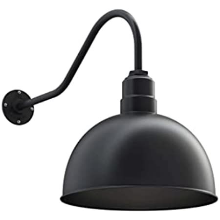 Steel Lighting Co. Hollywood Bowl Light | Outdoor Wall Mounted | 15 inch Bowl Dome | 16 inch Goosene | Amazon (US)