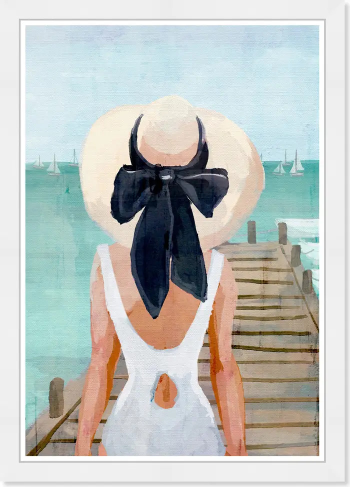 Wynwood Studio WYNWOOD Seagreen Pier Framed Artwork | Nordstromrack | Nordstrom Rack