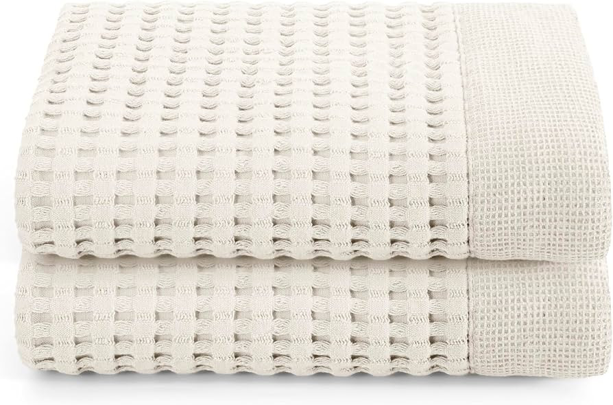 GILDEN TREE Waffle Hand Towels for Bathroom Quick Dry Large Luxury Lint Free Super Absorbent Cott... | Amazon (US)
