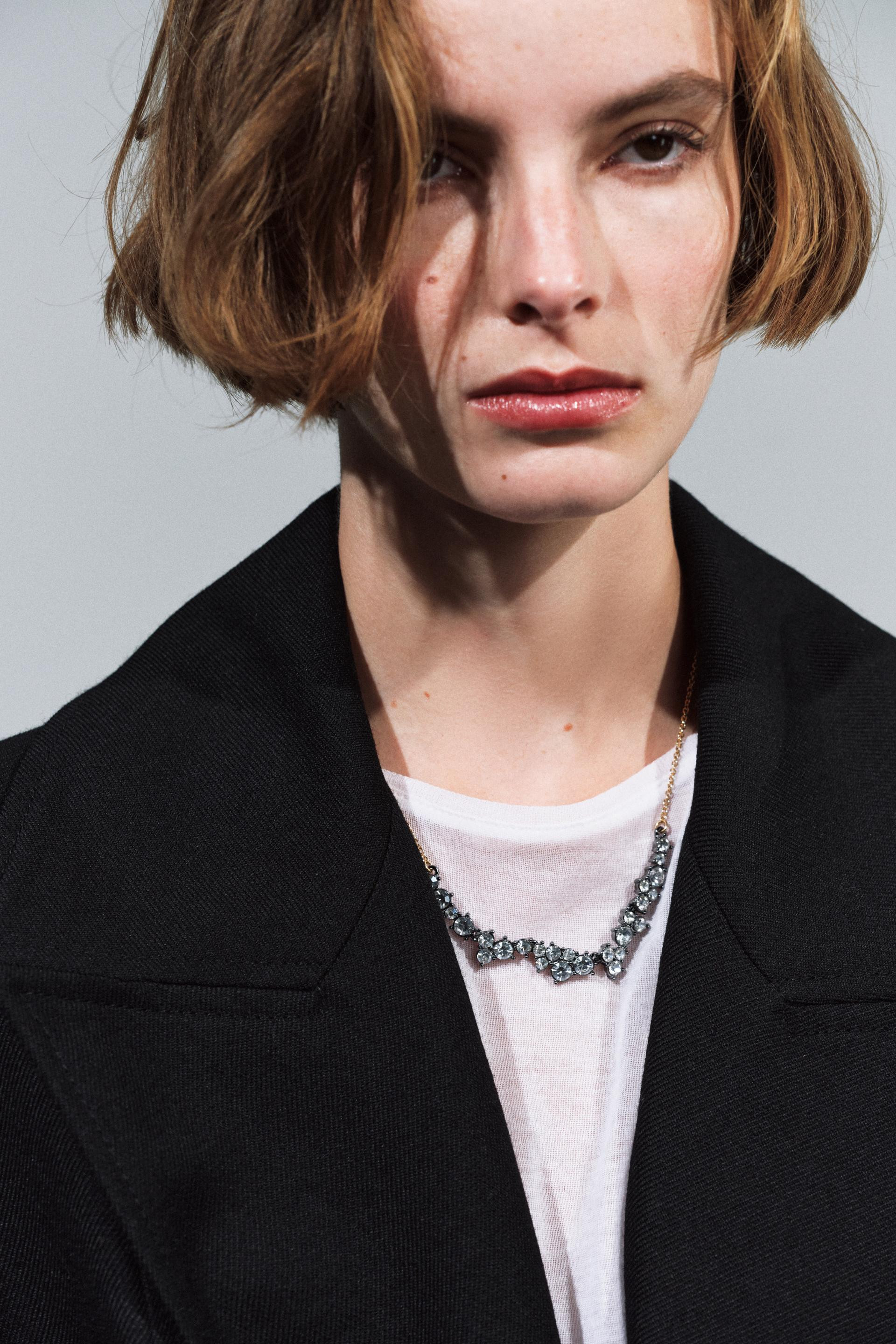 JEWEL CHAIN NECKLACE - Golden - M | Zara US