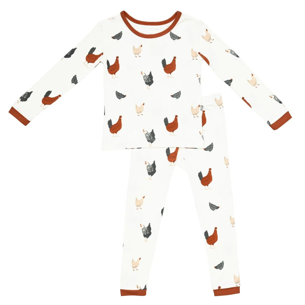 Long Sleeve Pajamas in Chick | Kyte BABY