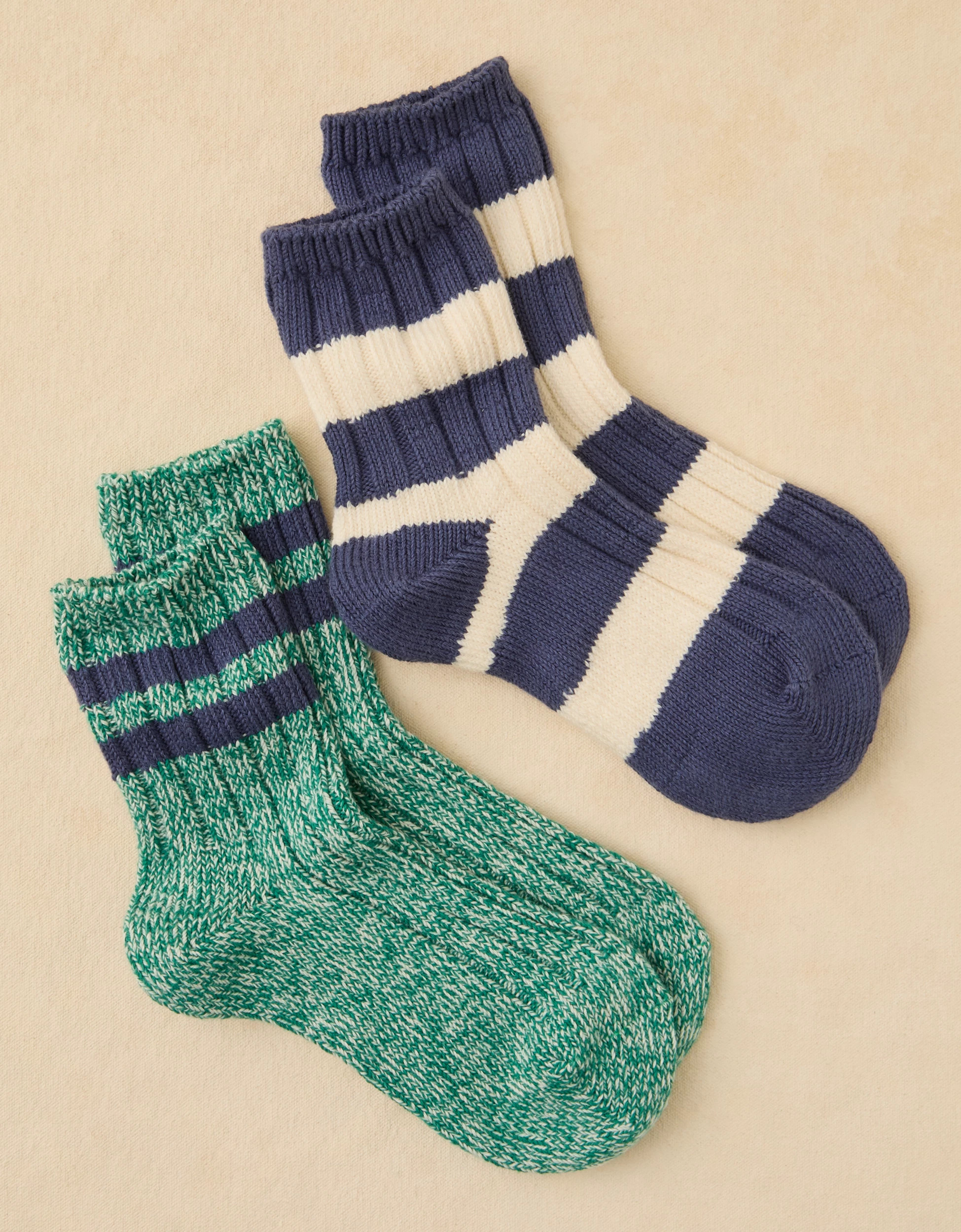 AE Marled Cropped Crew Socks 2-Pack | American Eagle Outfitters (US & CA)