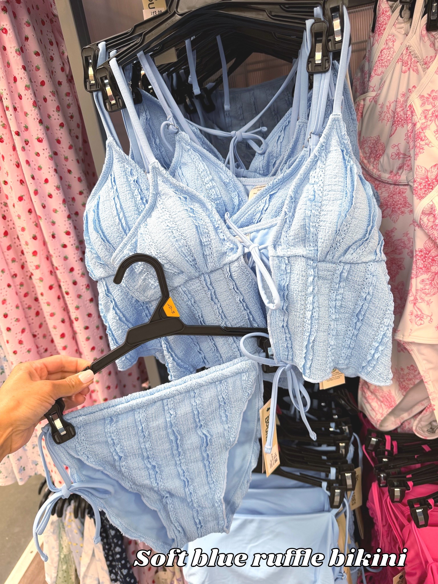 No Boundaries Walmart Swimwear Ruffle Tankini and Cheeky String Tie Bottom #noboundaries #walmartstyle #walmartswim #bluebikinis #vacationoutfits #vacationlools

#LTKootd #LTKTravel #LTKSwim