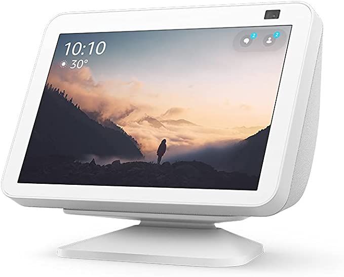 Echo Show 8 (2nd Gen) with Adjustable Stand | Glacier White | Amazon (US)
