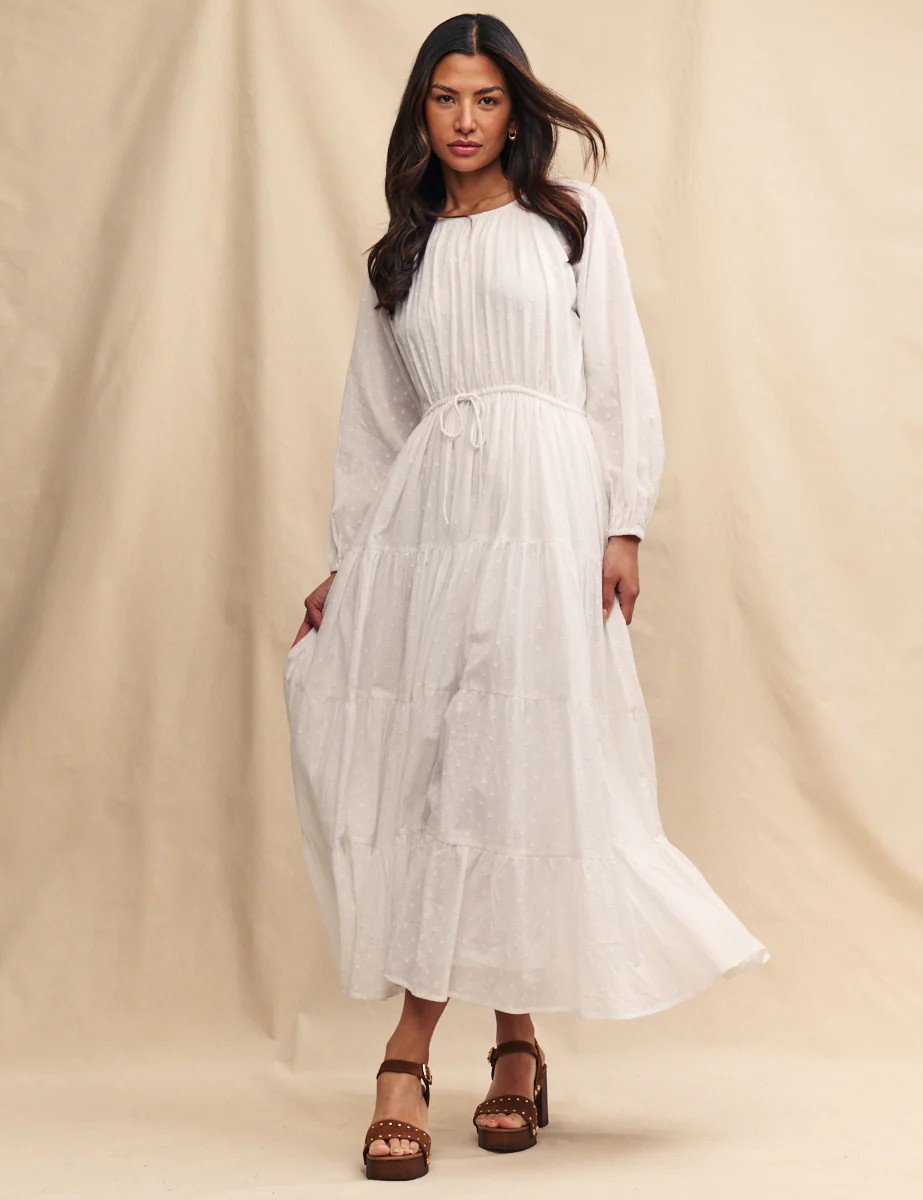 White Embroidered Tie Waist Aarti Smock Maxi Dress
  

  
    
      £62.30
      £89.00 | Nobody's Child
