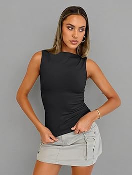 Trendy Queen Women Going Out Summer Tank Tops Spring Casual Basic Cute 2026 Sleeveless Shirt Vaca... | Amazon (US)