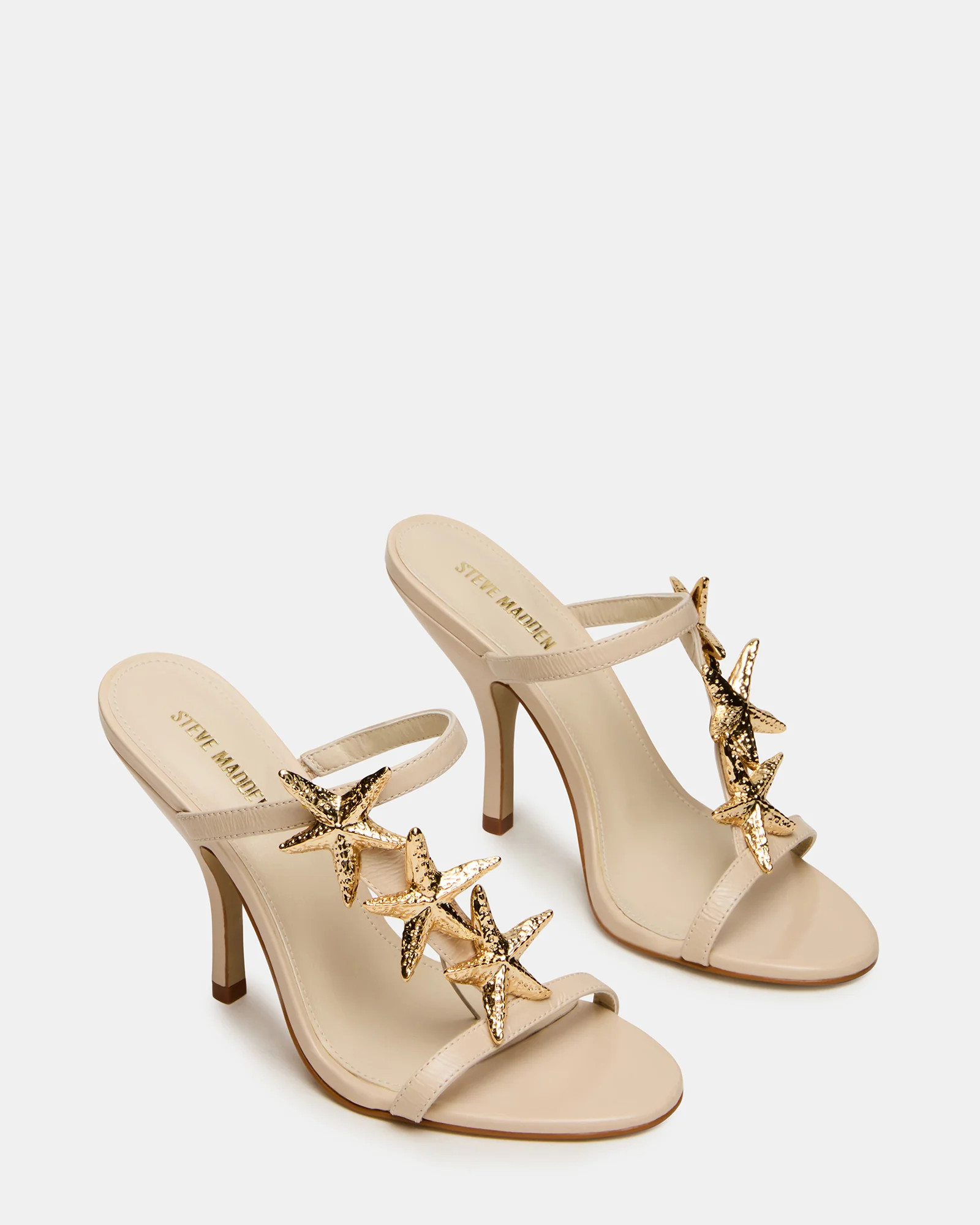 AQUARIAN Bone Star-Detail Round-Toe Mule Women's Heel | Steve Madden (US)