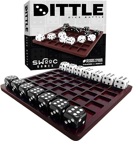 Dittle - Dice Battle | Ages 6+ | Unique Wooden Coffee Table Games for Adults and Family | Best Bo... | Amazon (US)