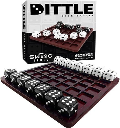Dittle - Dice Battle | Ages 6+ | Unique Wooden Coffee Table Games for Adults and Family | Best Bo... | Amazon (US)
