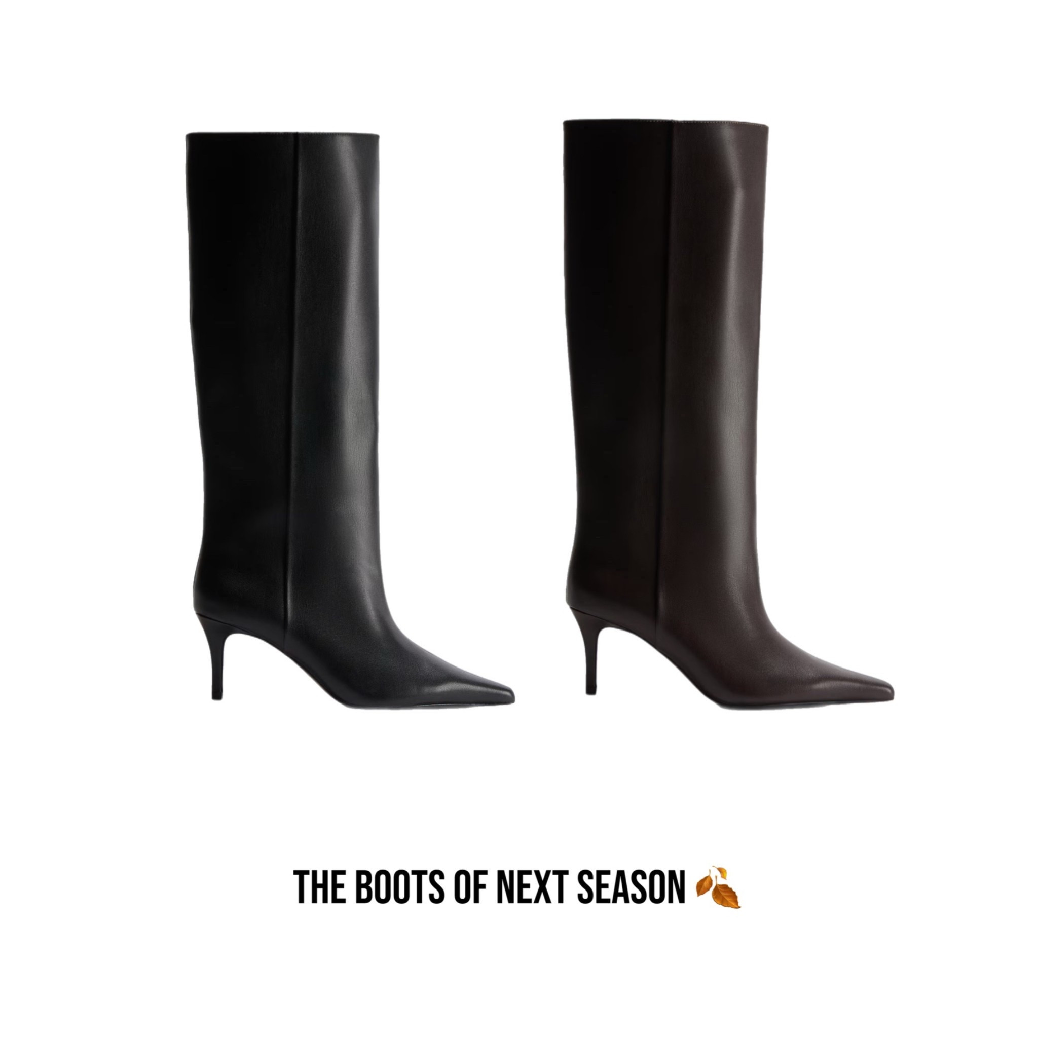 The boots you NEED for next season 🍂 

Autumn must haves!!! - girls these sold out before autumn even started last year and I was so MAD that I didn’t buy them sooner! So this is your sign to invest whilst stock lasts 🤭

Autumn transitional transition high knee boots boots brown black autumn winter style new in H&M 
