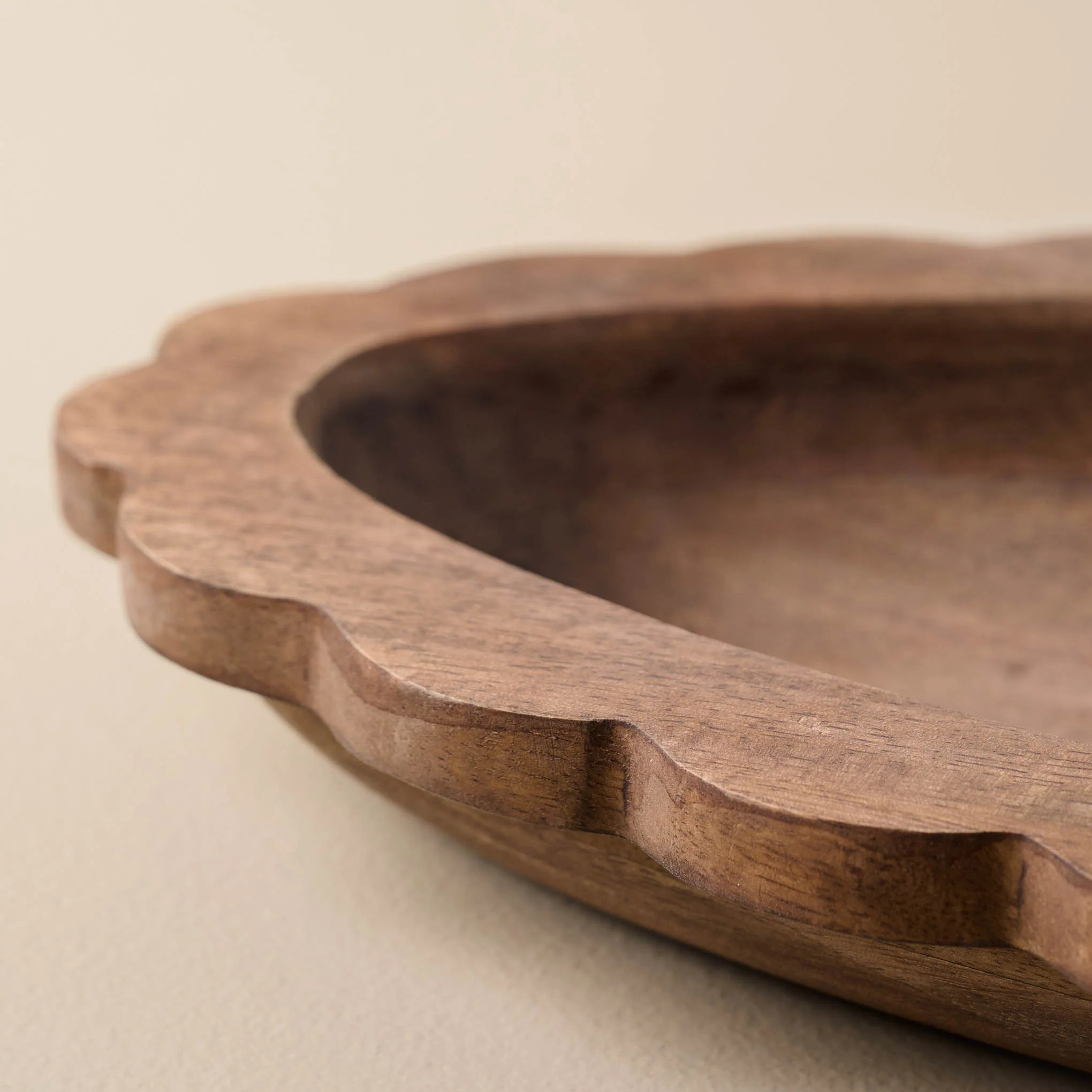 Oval Antiqued Wood Tray | Magnolia