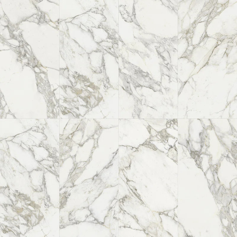 Calacatta Moon 24" x 47" Porcelain Marble Look Wall & Floor Tile | Wayfair North America