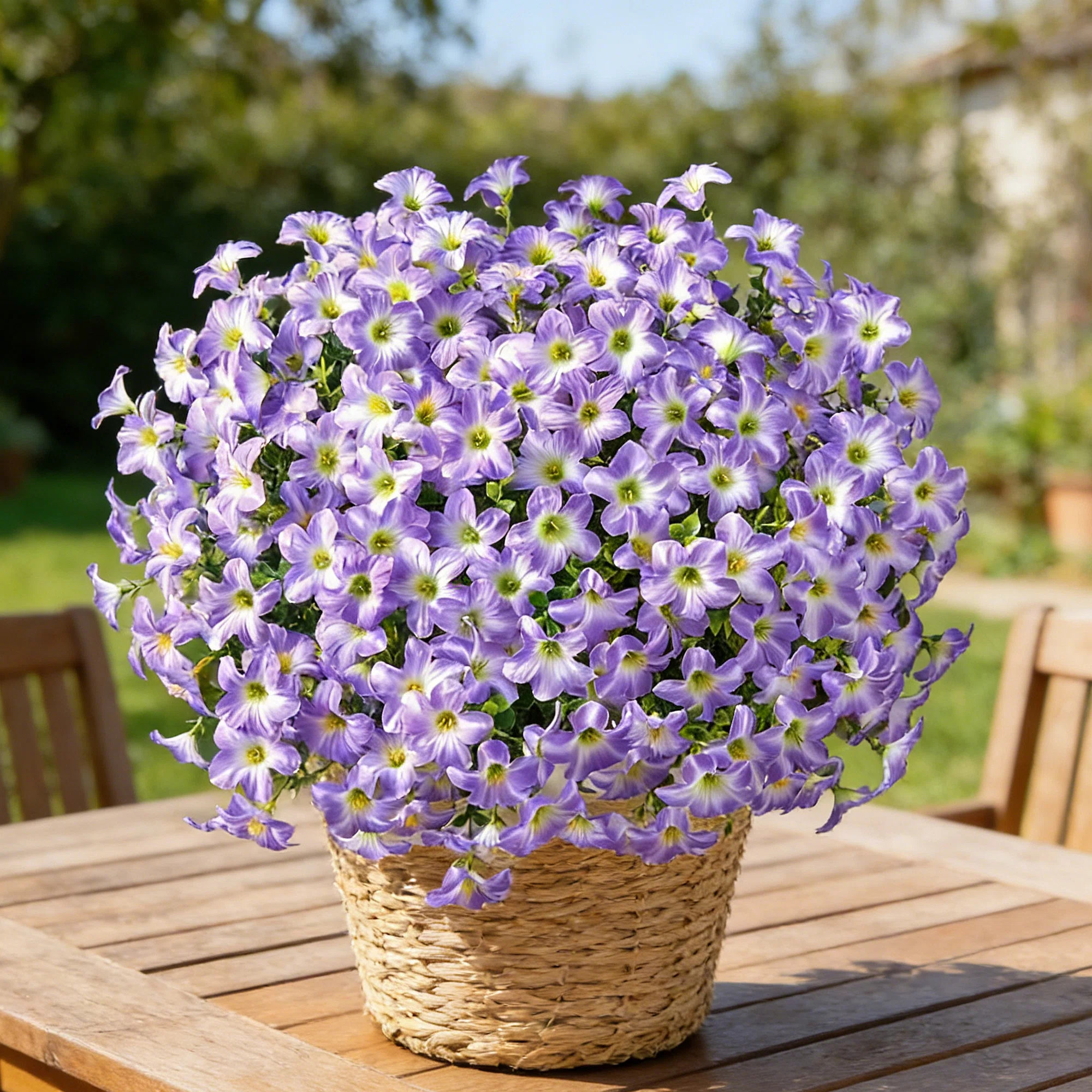 Primrue Artificial Fake Flowers For Outdoor, 12PCS Realistic Fake Outdoor Flowers Plants, UV Resi... | Wayfair North America