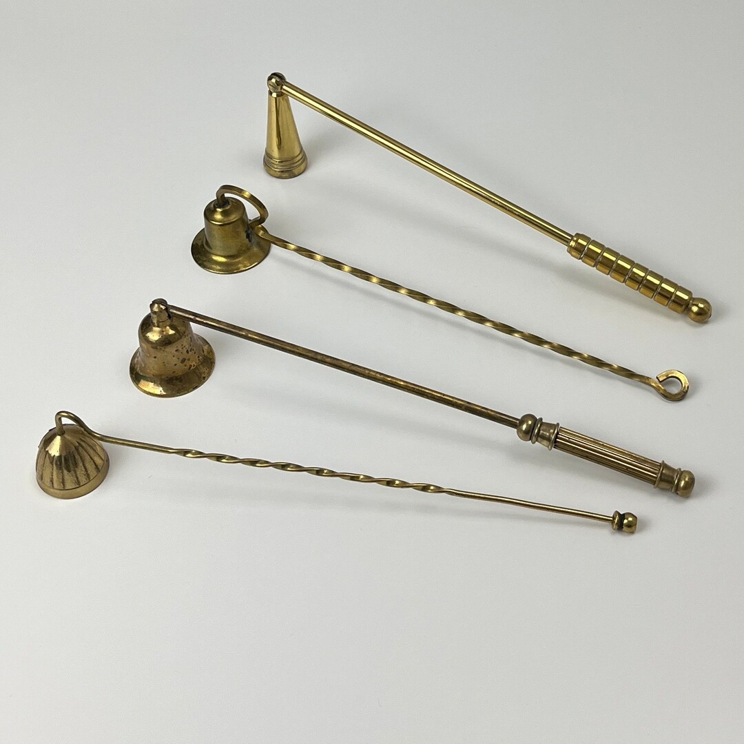 Vintage Solid Brass Candle Snuffer, Douter, Extinguisher, Boho, Farmhouse, Cottagecore, Home Esse... | Etsy (US)