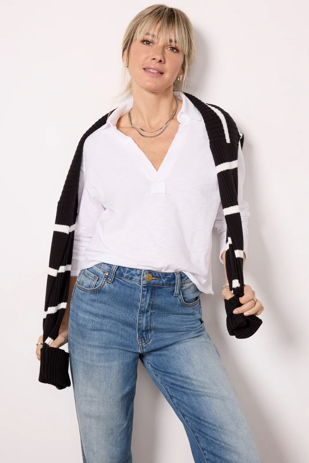 Romy Relaxed Polo Top | Evereve
