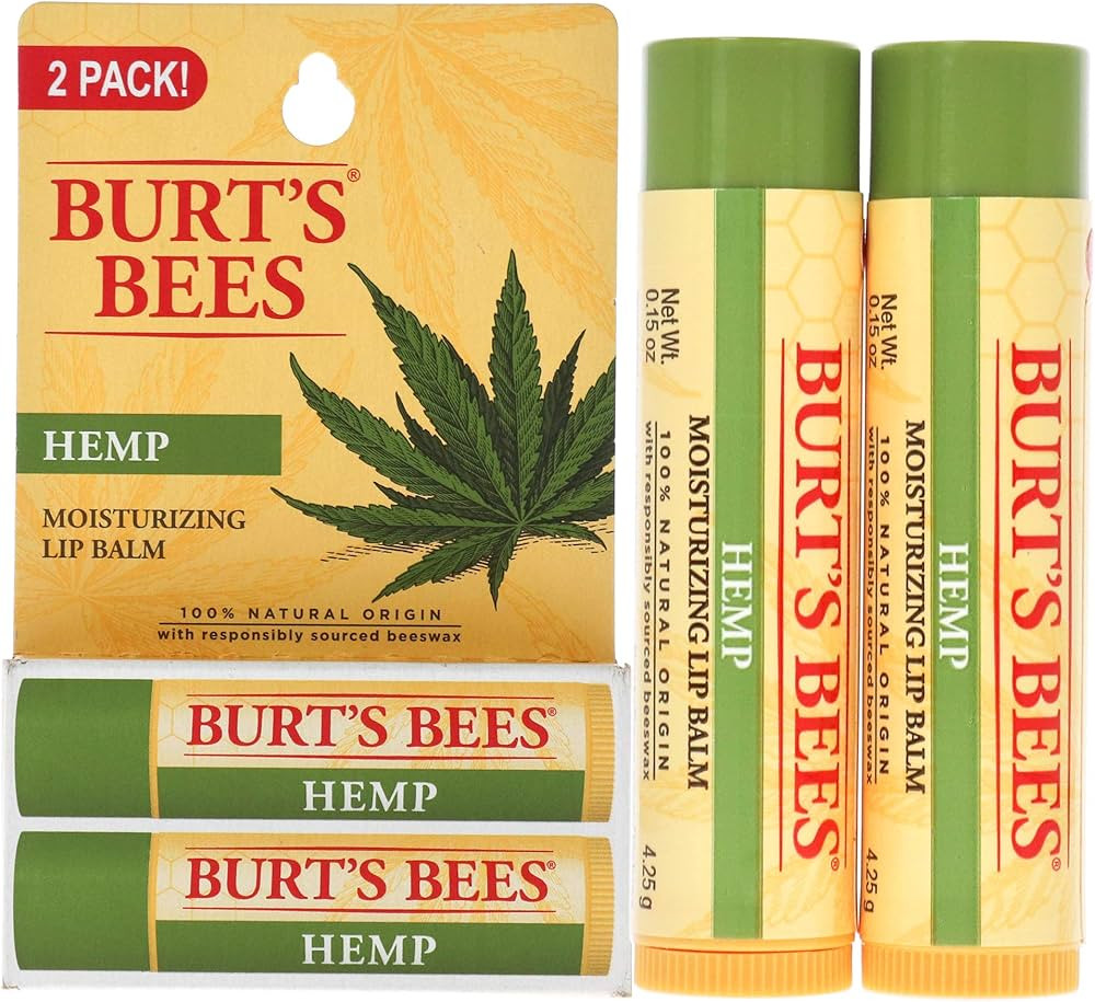 Burts Bees Hemp Moisturizing Lip Balm Unisex 2 oz | Amazon (US)
