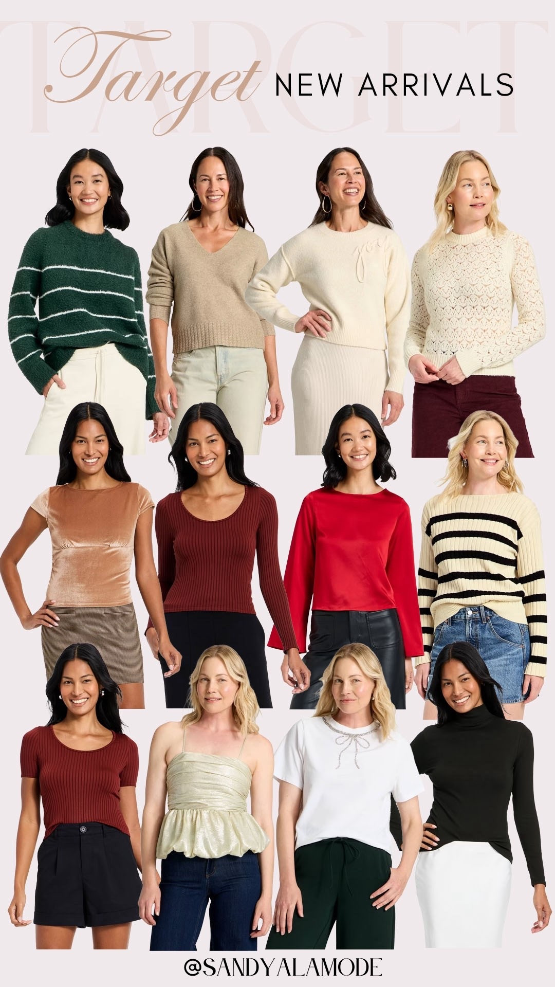 Target fashion. Target new arrivals. Target striped sweater. Target holiday style. Target casual holiday outfit  

#LTKHoliday #LTKSeasonal #LTKStyleTip