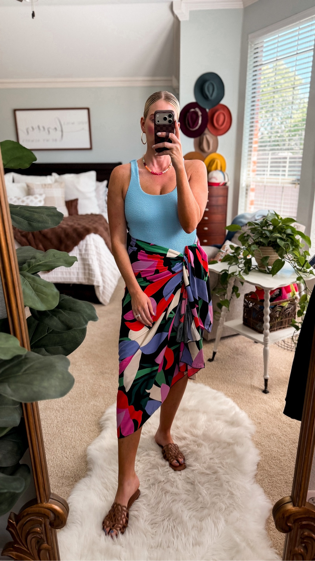 Hunza G swimsuit look for less on Amazon 
Comes in 7 colors and fits tts 
Under $30
Sarong comes in one size and multiple prints —includes a clip 

#LTKOver40 #LTKTravel #LTKSwim